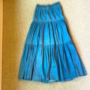 Zara Chambray/Denim Maxi Skirt